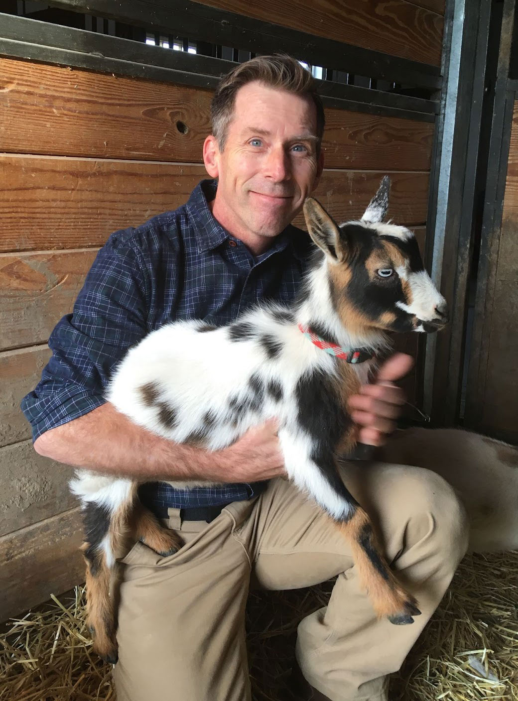Dr. Vickers Holding Goat